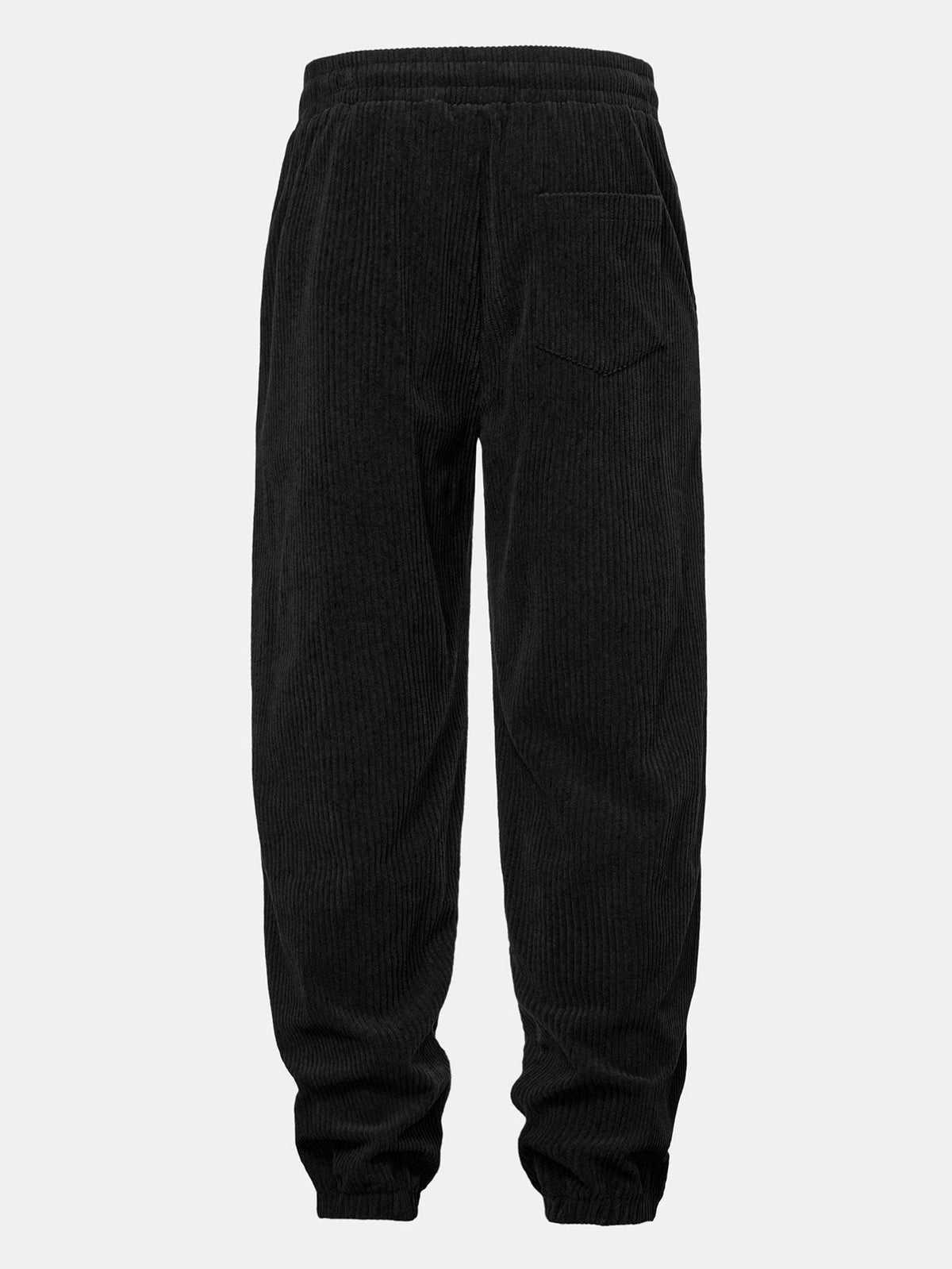 Men's Corduroy Zip-Up Hoodie and Jogger Tracksuit