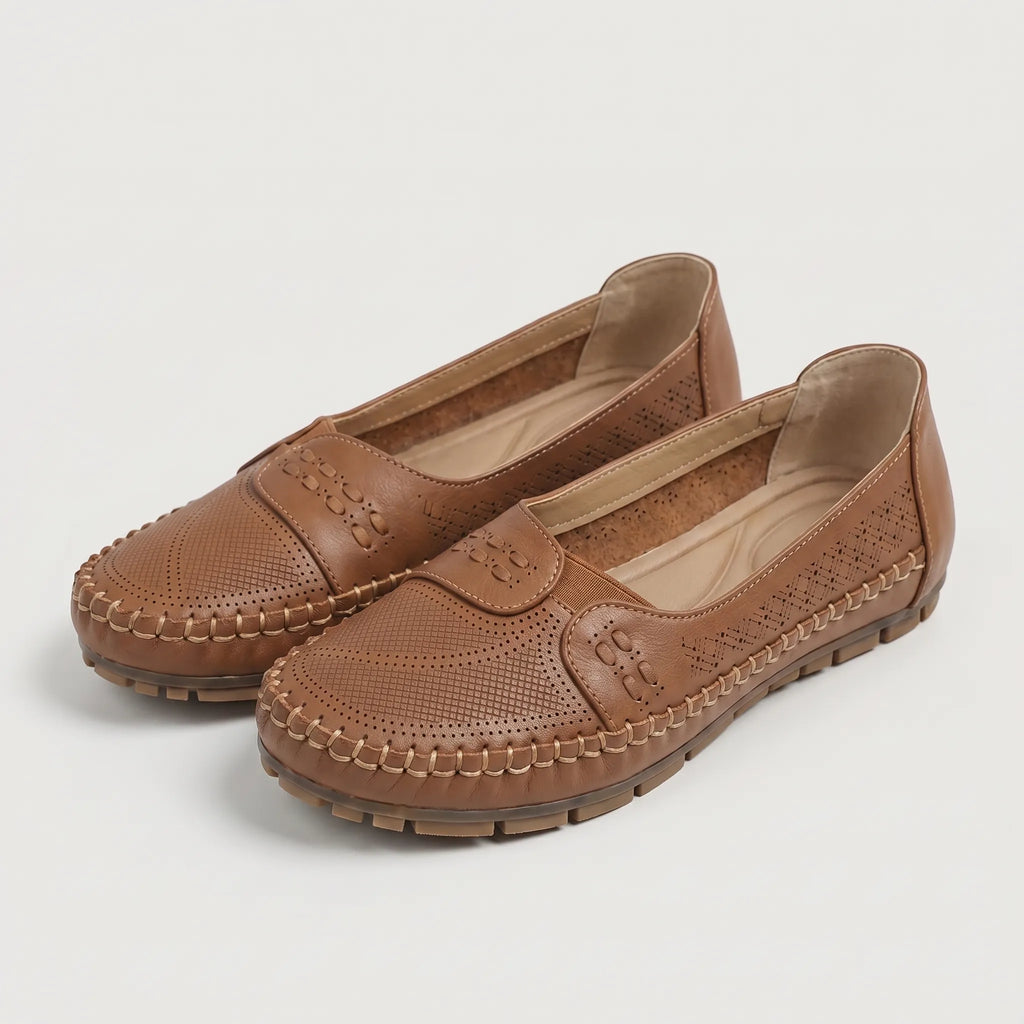 Cutout Moccasin Flats