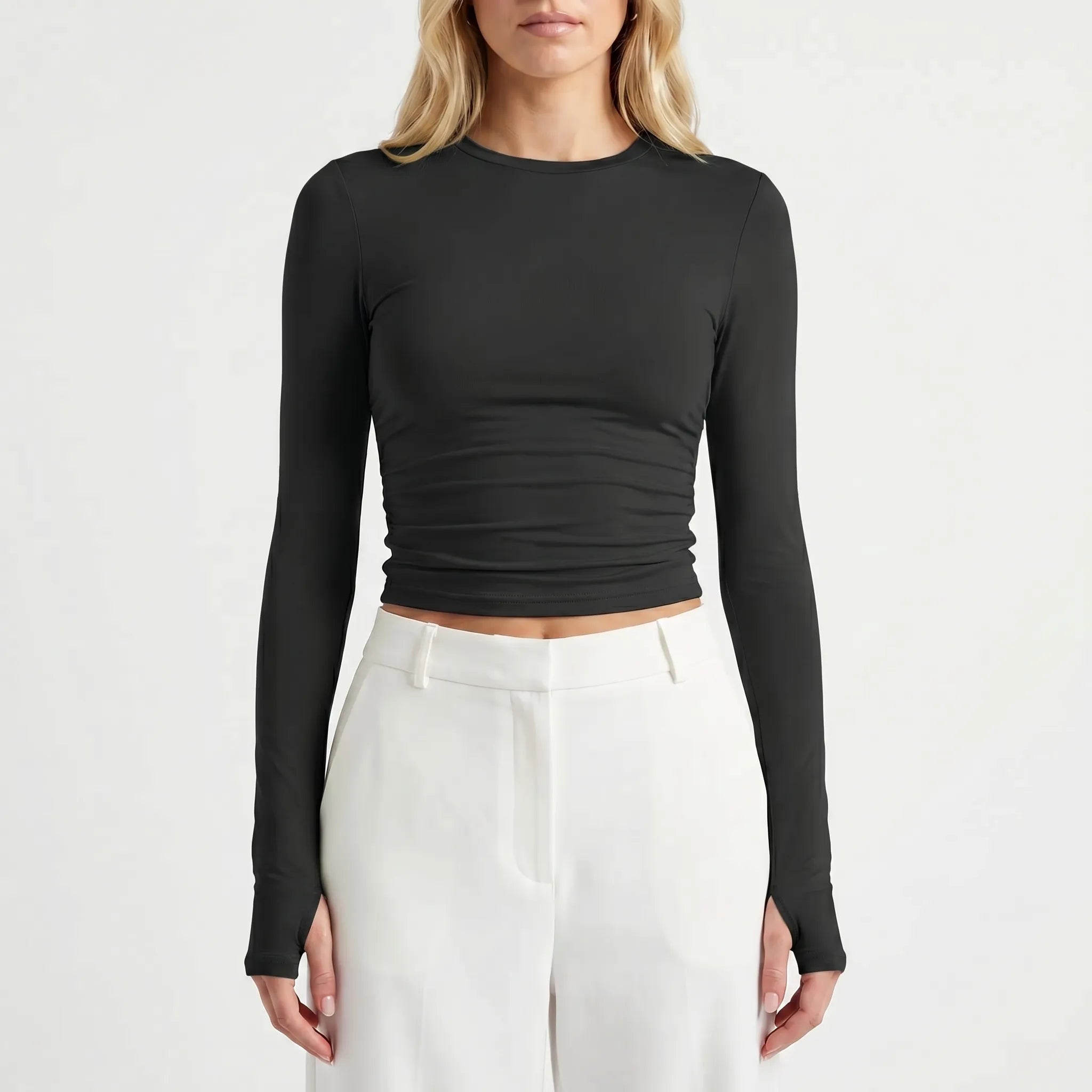 Long Sleeve Crop Top