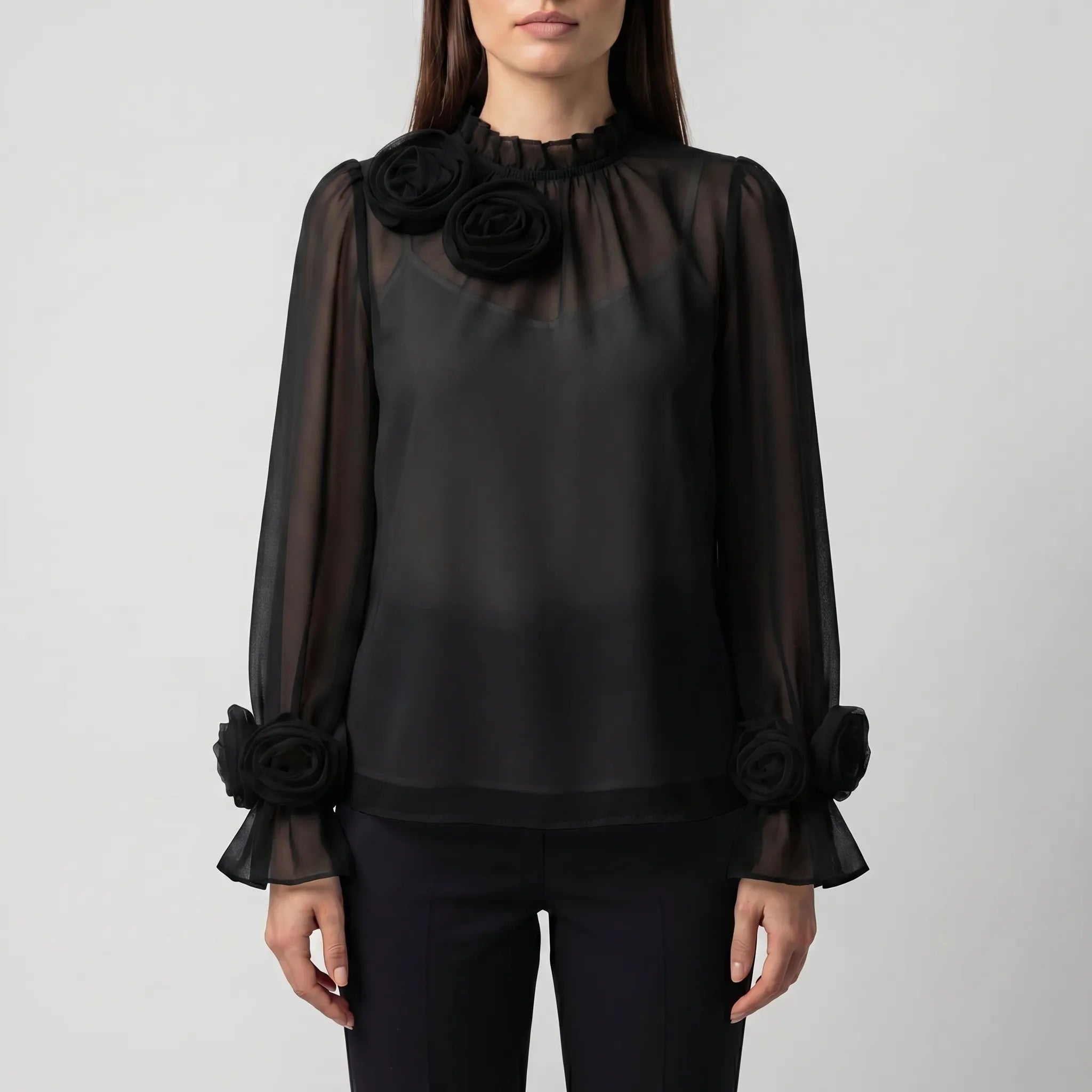 3D Rose Blouse