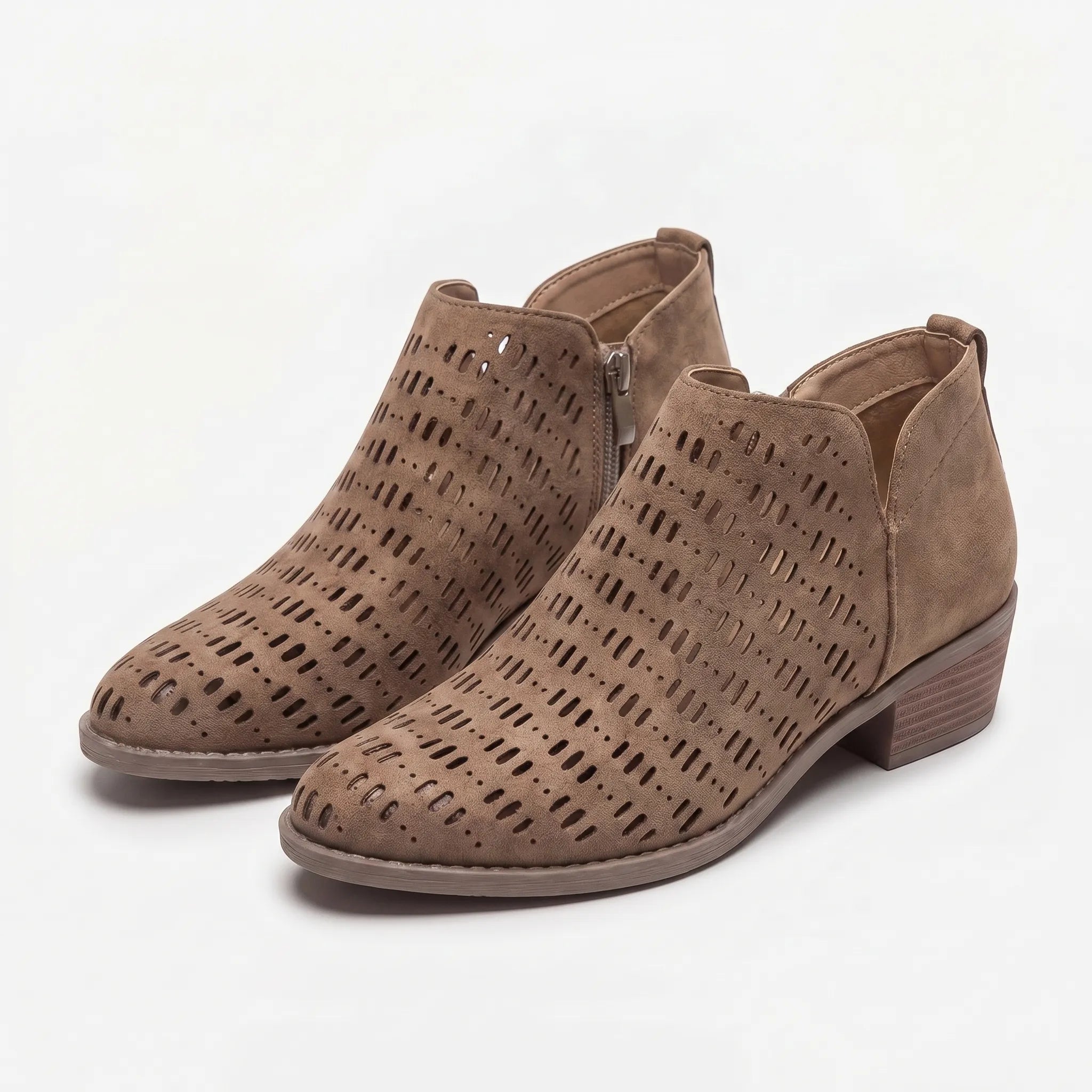 Cutout Ankle Boots