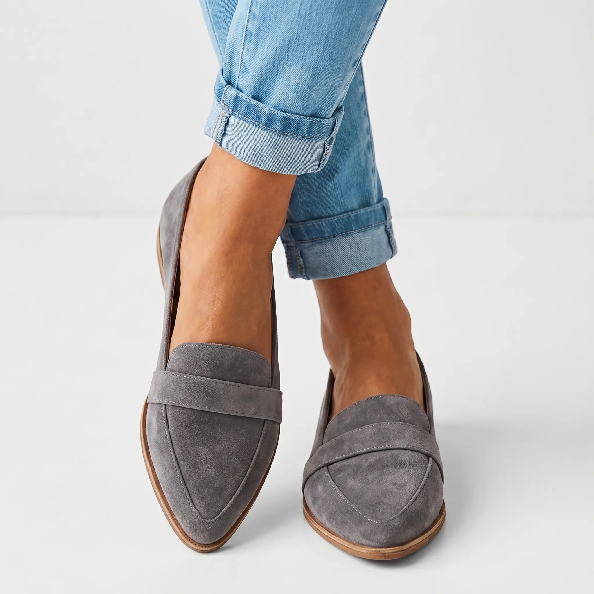 Pointed Toe Slip-On Loafers