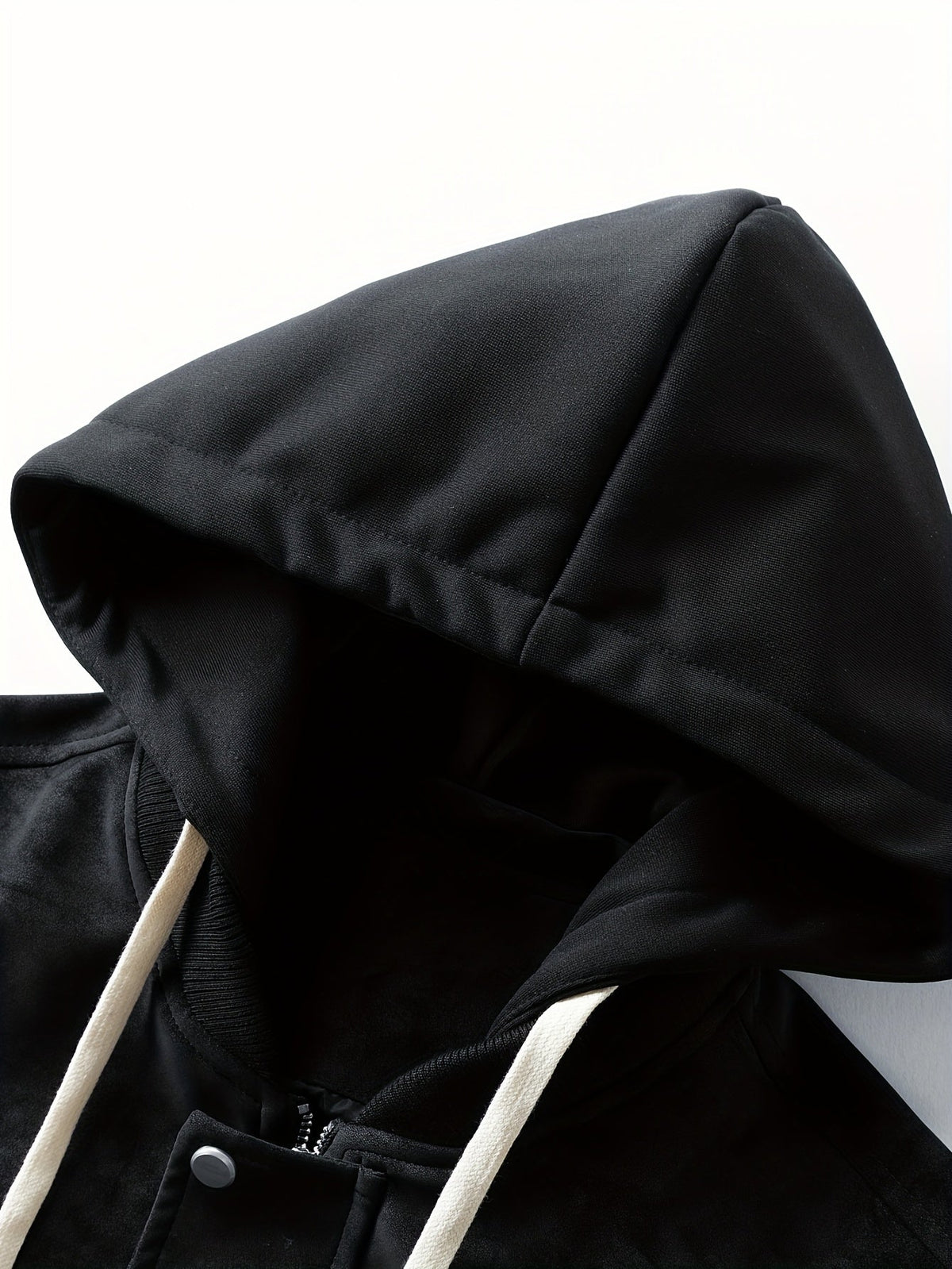 Women's Relaxed Fit Hooded Zip-Up Jacket with Sleeve Pocket