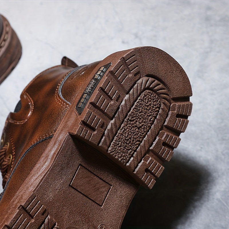Men's Plush-Lined High-Top Boots