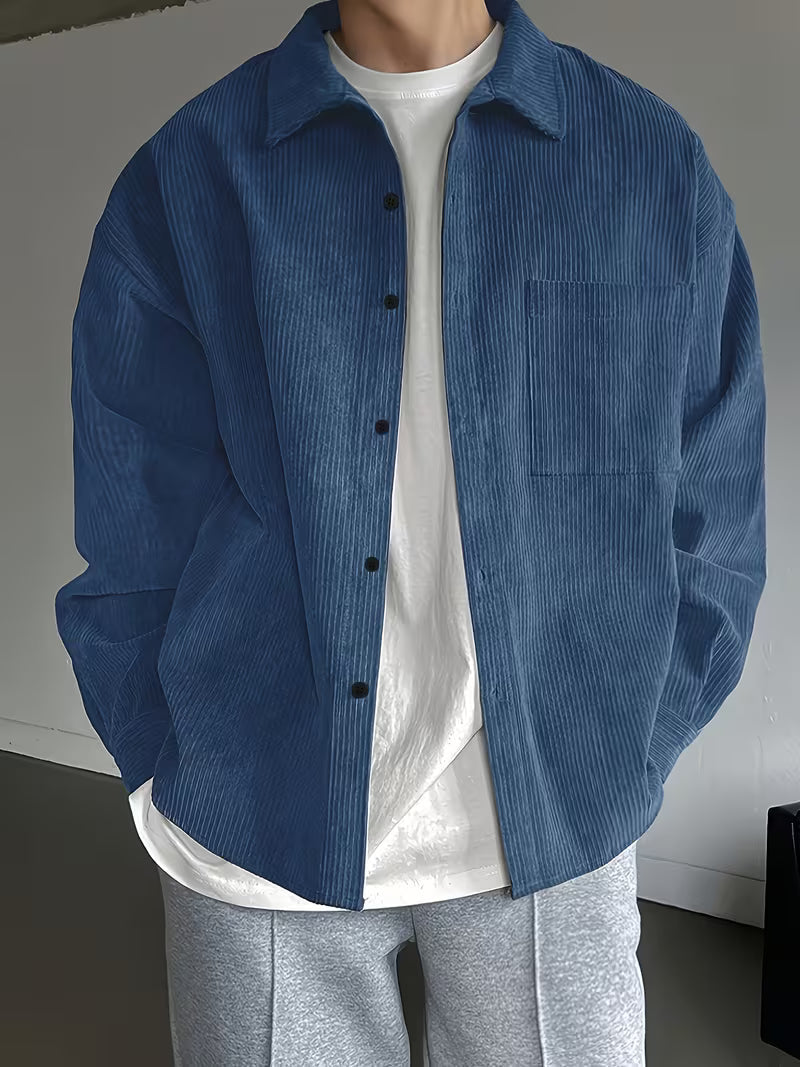 Men's Corduroy Long Sleeve Casual Jacket