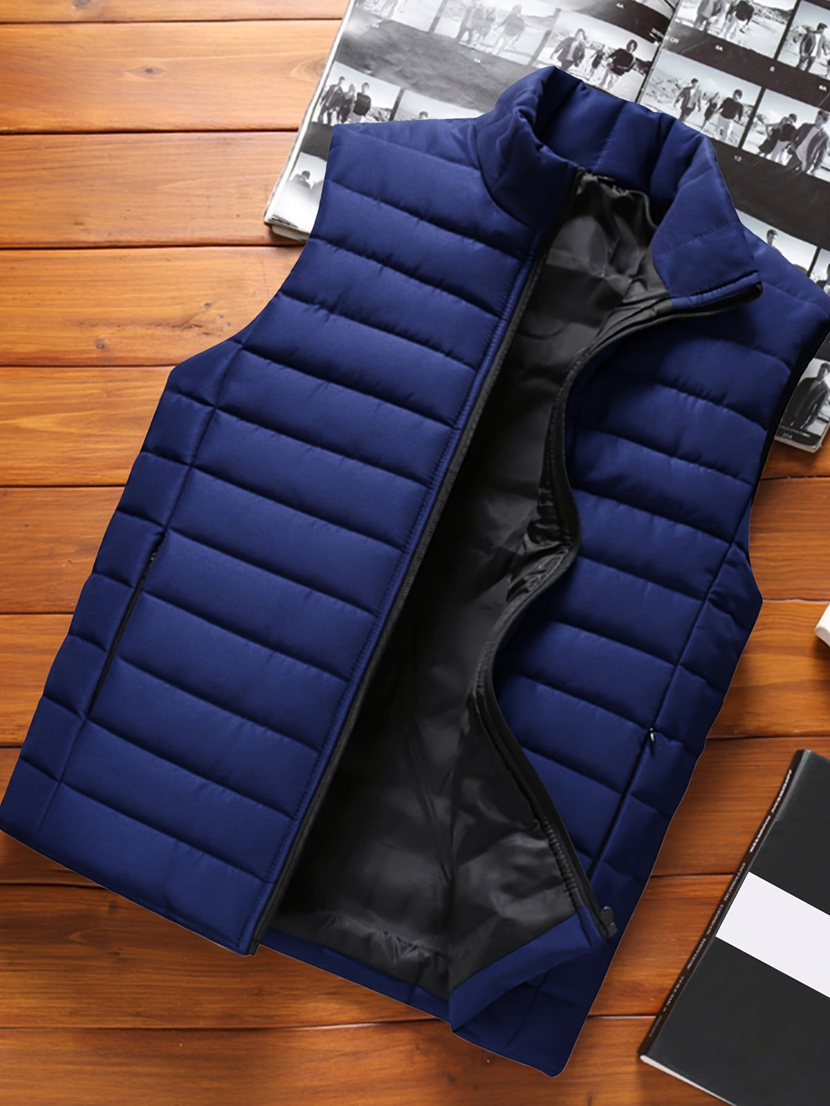 Men's Quilted Stand-Collar Vest