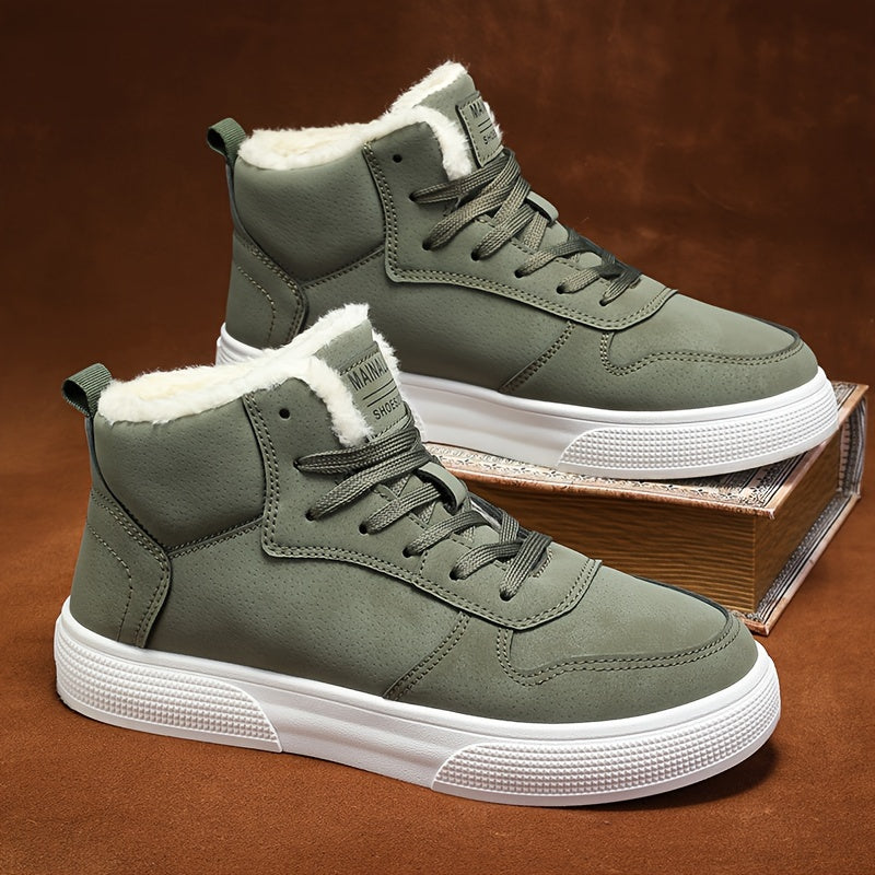 Women's Warm-Lined Mid-Top Lace-Up Sneakers