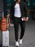 Men's Lightweight Zip Tracksuit - Black