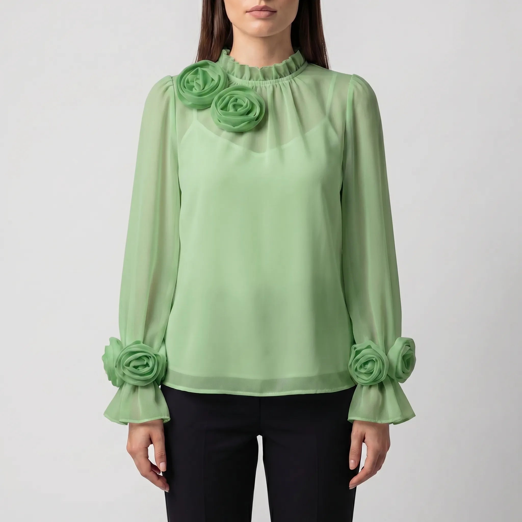 3D Rose Blouse