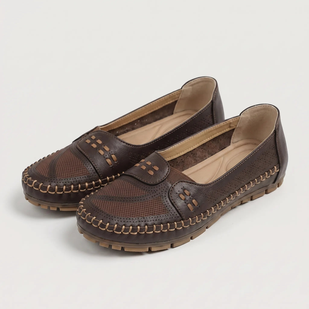 Cutout Moccasin Flats