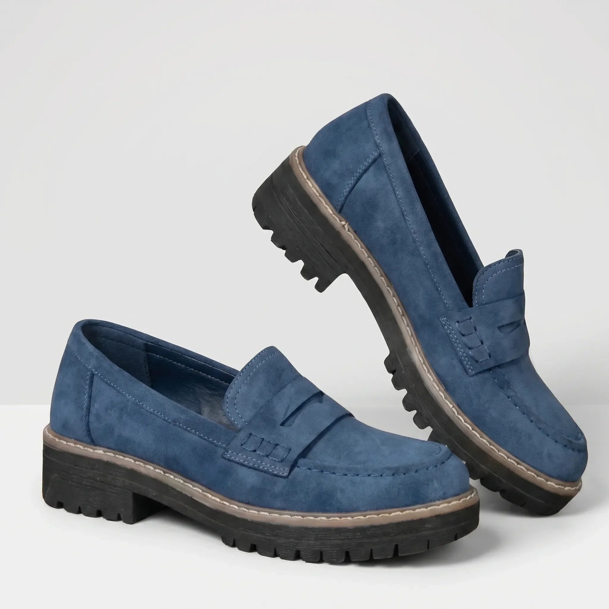 Chunky Sole Penny Loafers