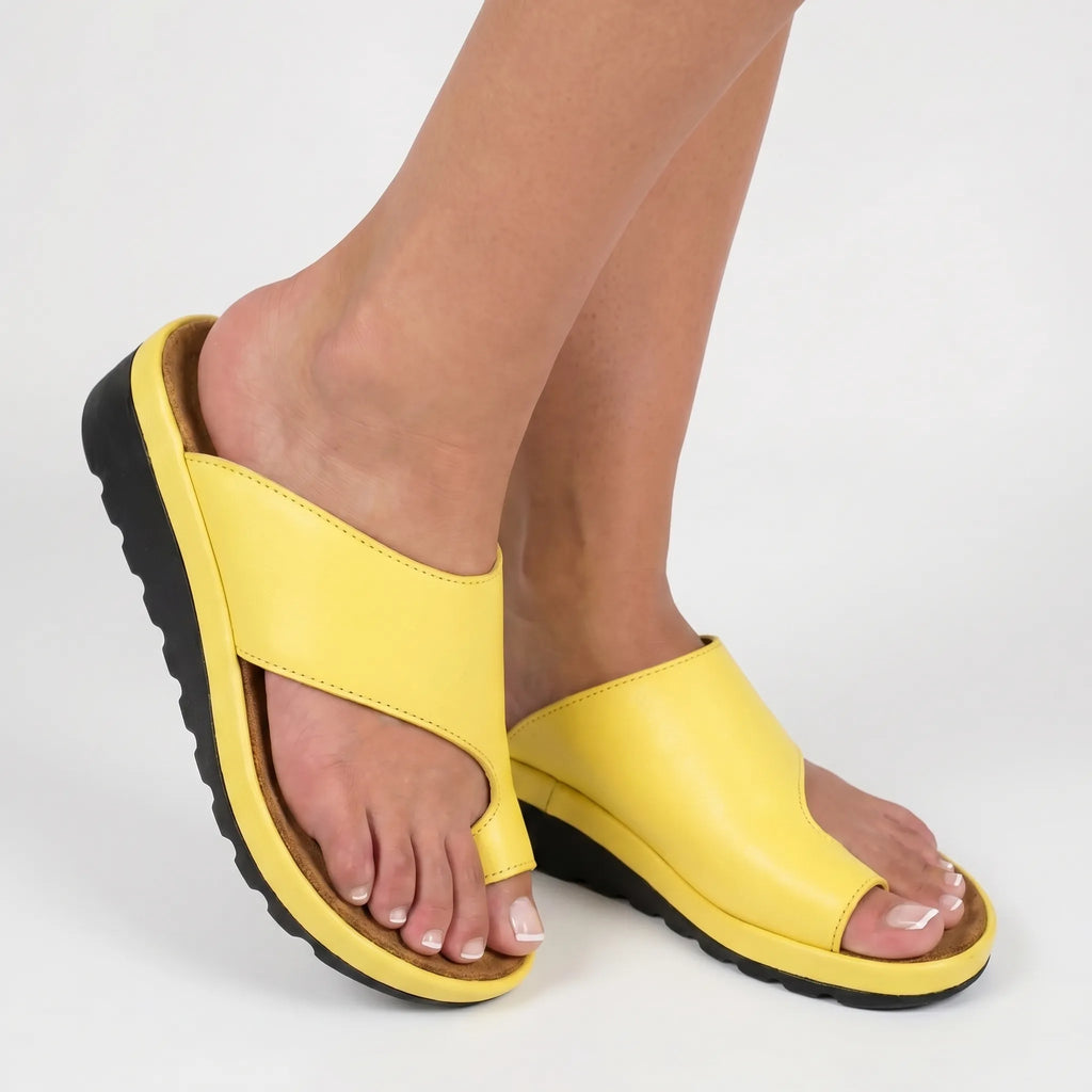 Toe Loop Platform Sandals