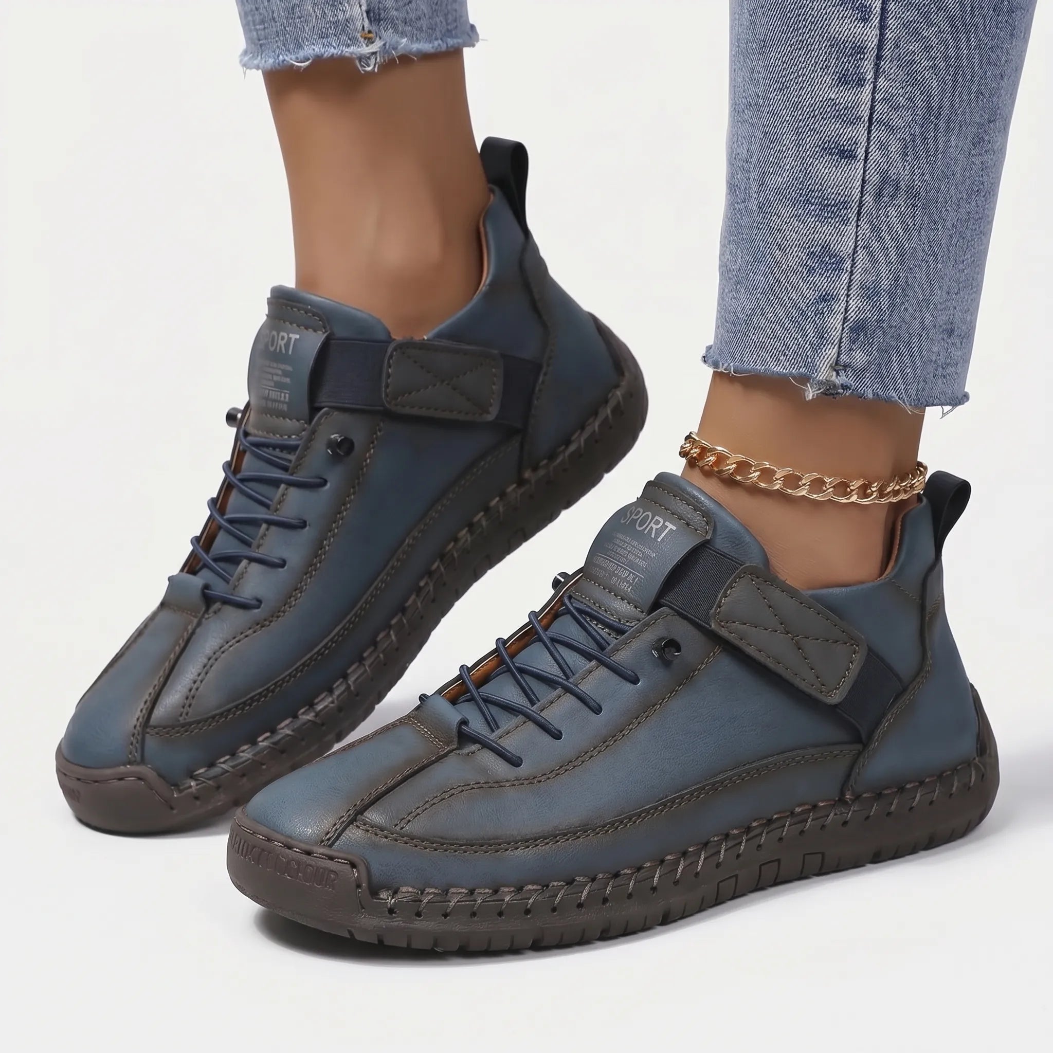 Lace Up Walking Sneakers