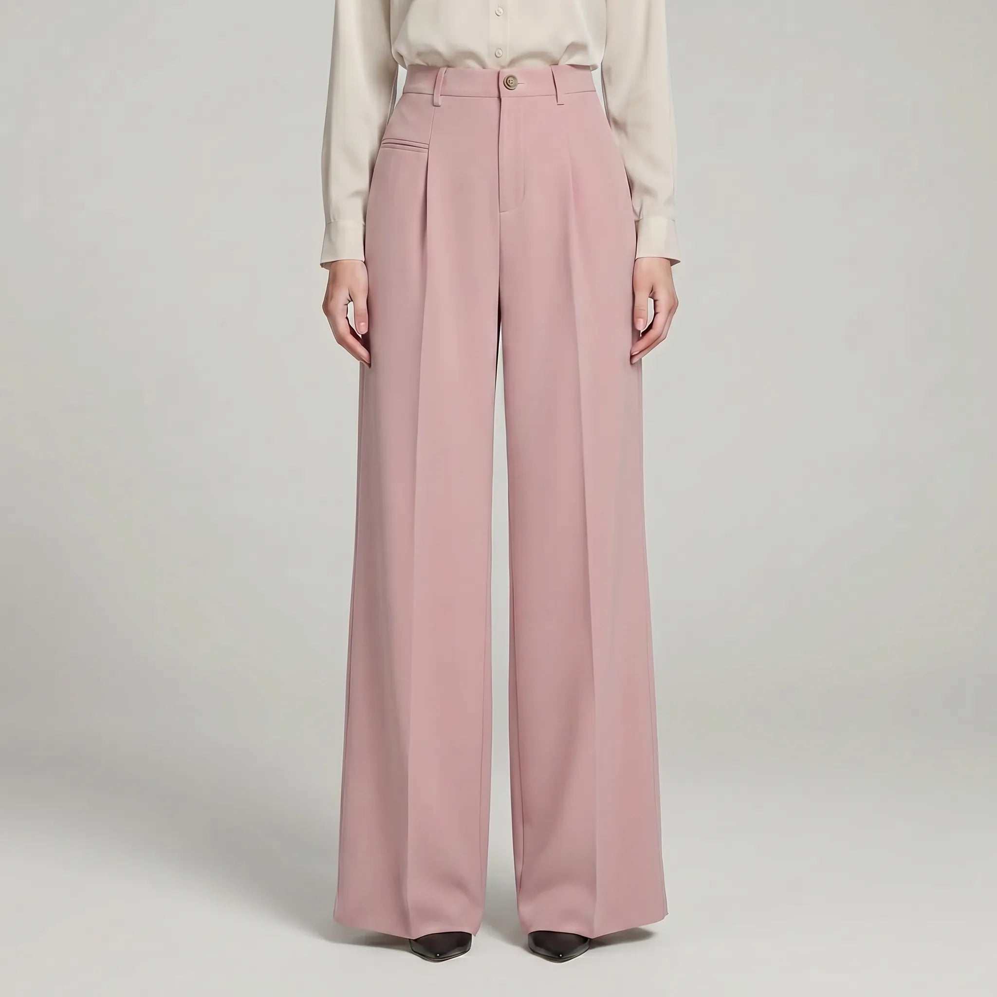 Women's Pleated Palazzo Pants Wide Leg