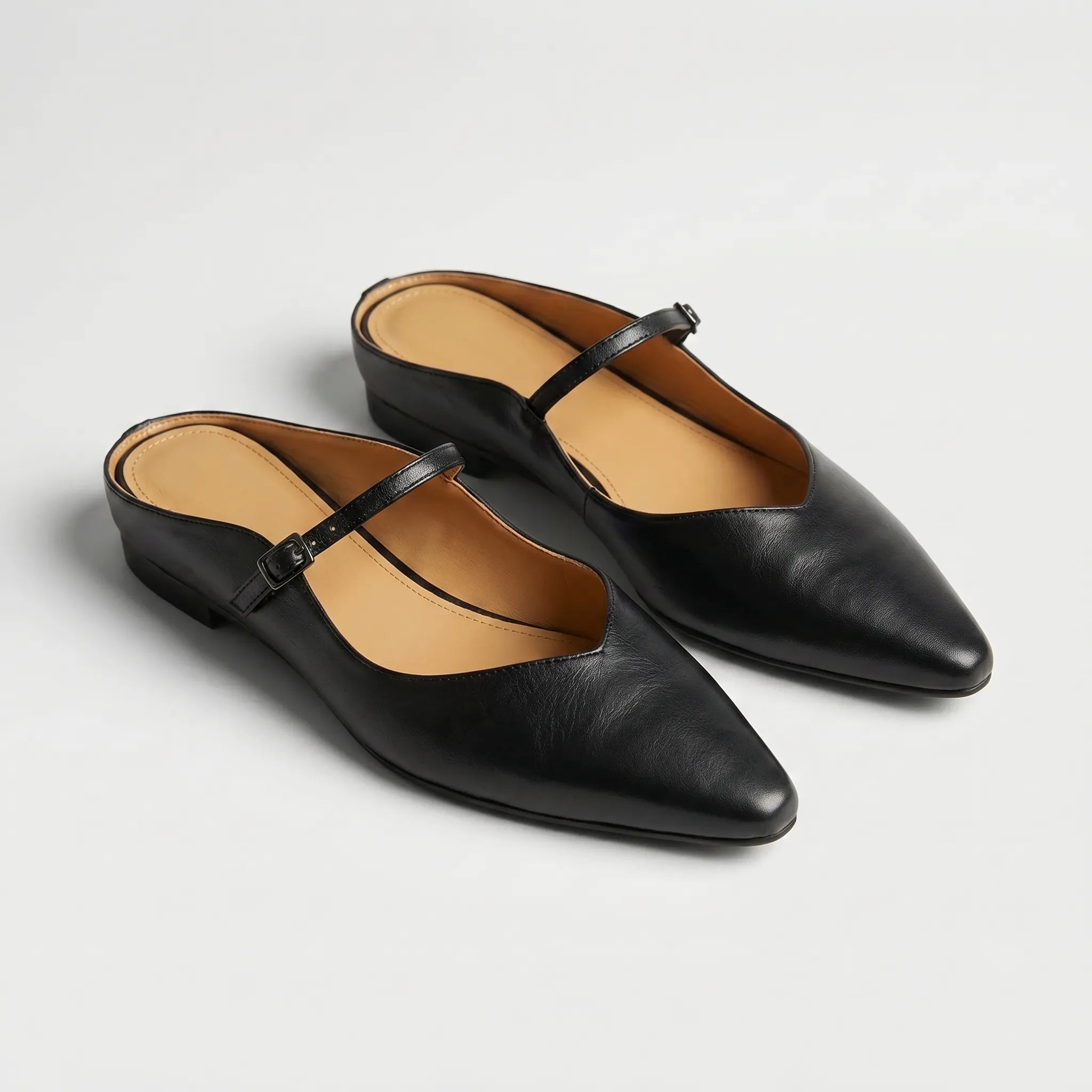 Pointed Toe Mary Jane Mules