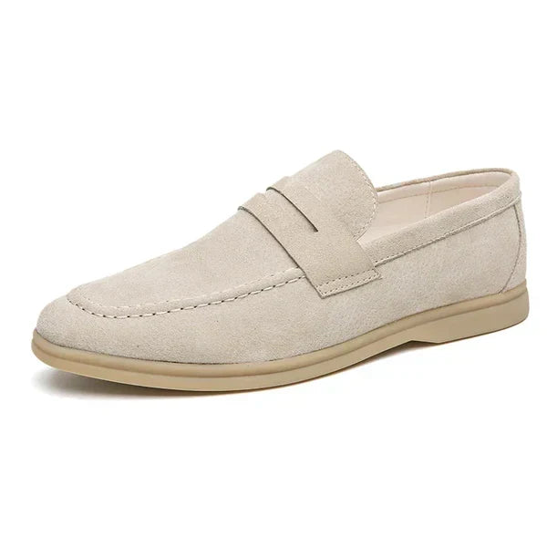 Men's Suede-Look Slip-On Penny Loafers