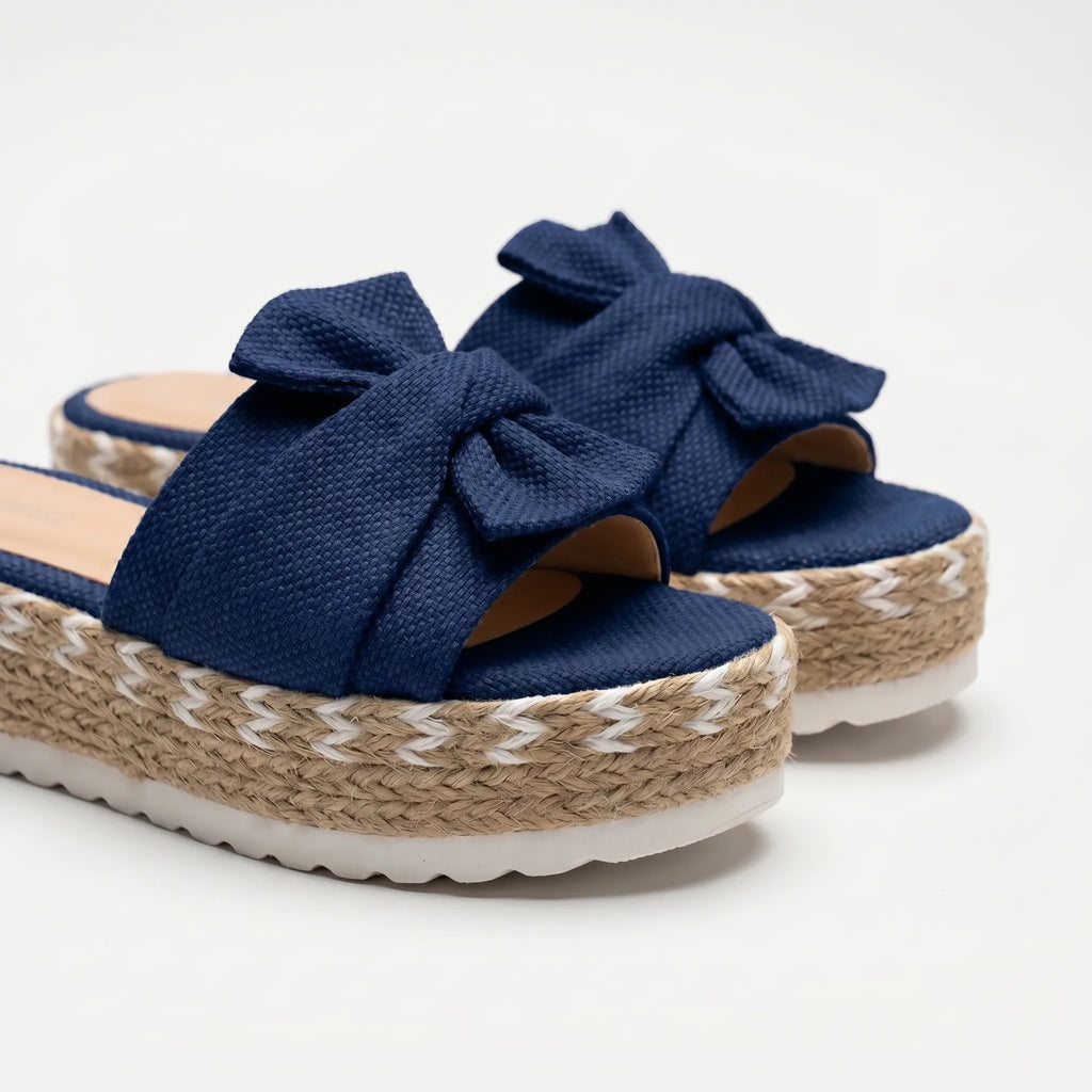 Bow Platform Sandals