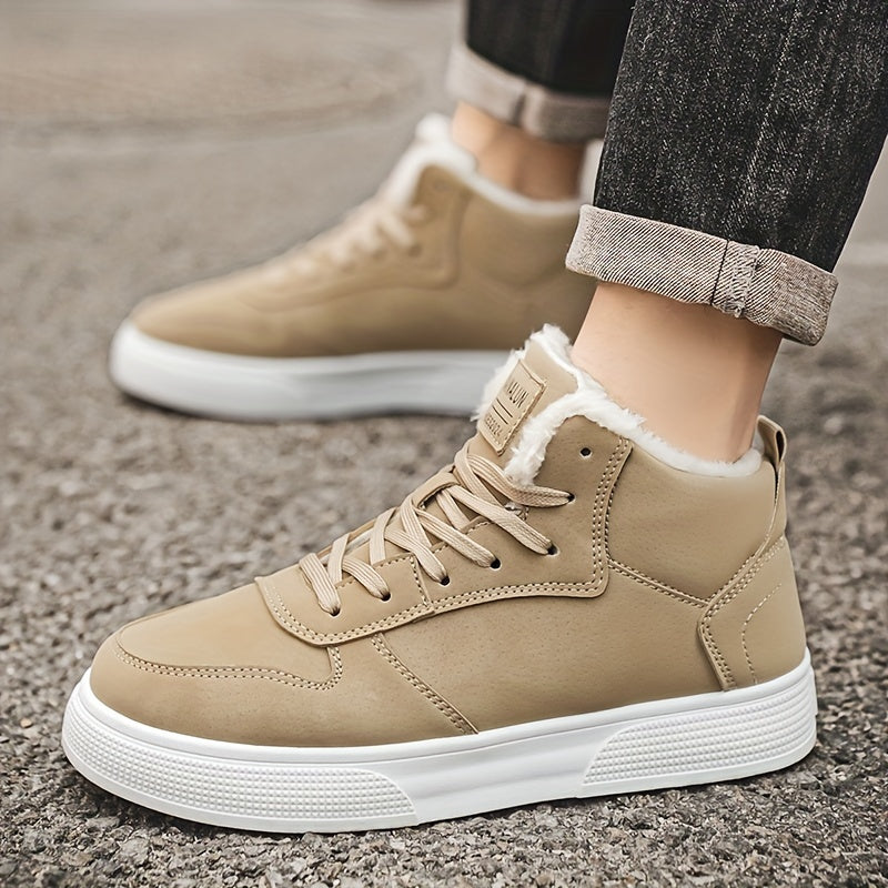 Women's Warm-Lined Mid-Top Lace-Up Sneakers