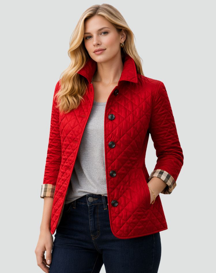 Women’s Quilted Button-Front Jacket