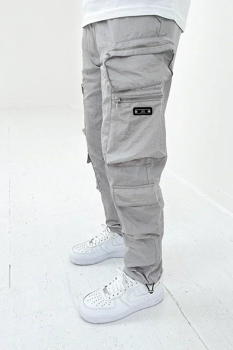Men's Cargo Pocket Trousers - Gray