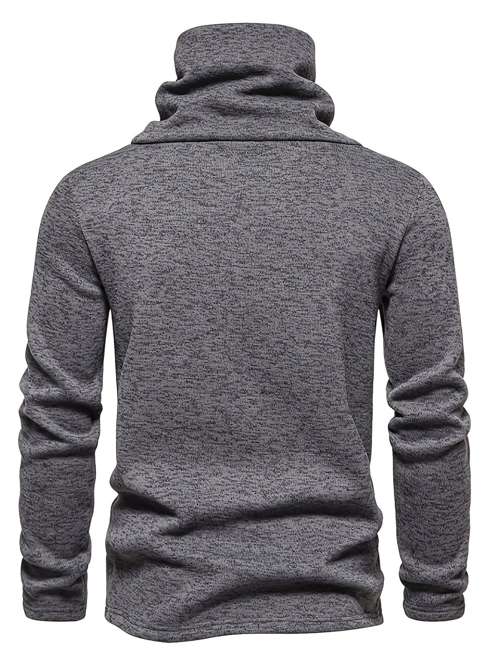 Women's Slouchy Collar Sweater with Button Accents