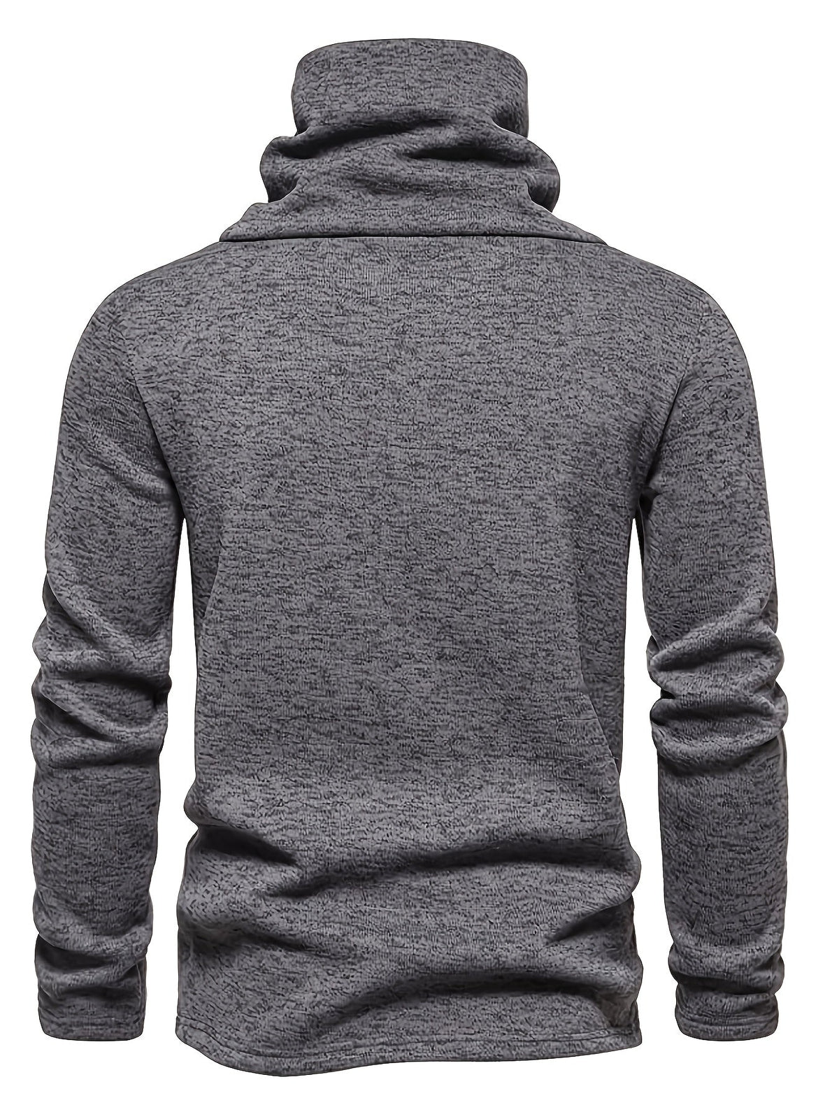 Women's Slouchy Collar Sweater with Button Accents