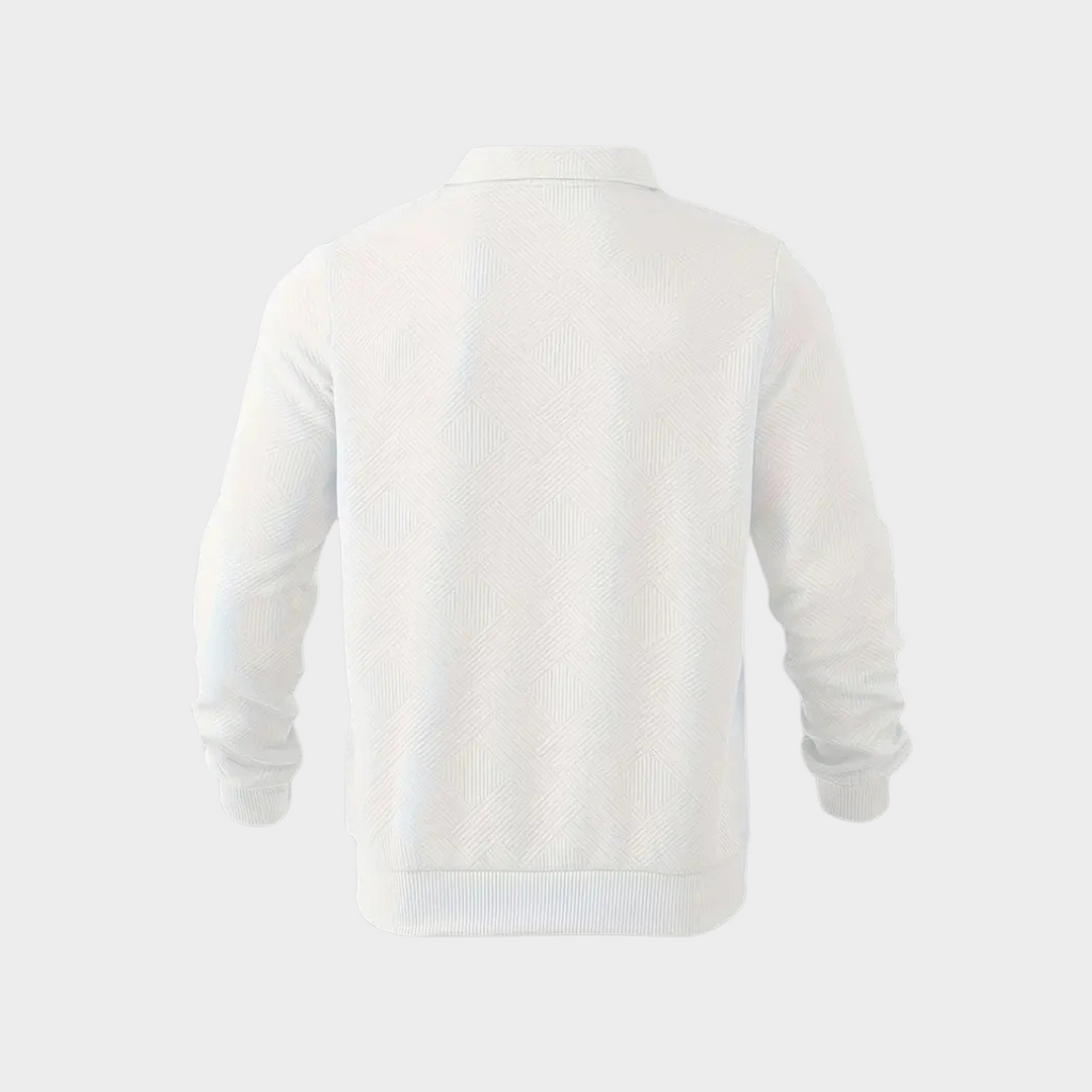 Men's Textured Half-Zip Sweatshirt