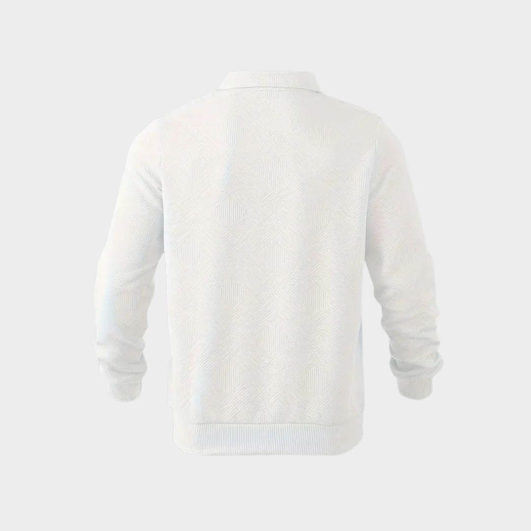 Men's Textured Half-Zip Sweatshirt
