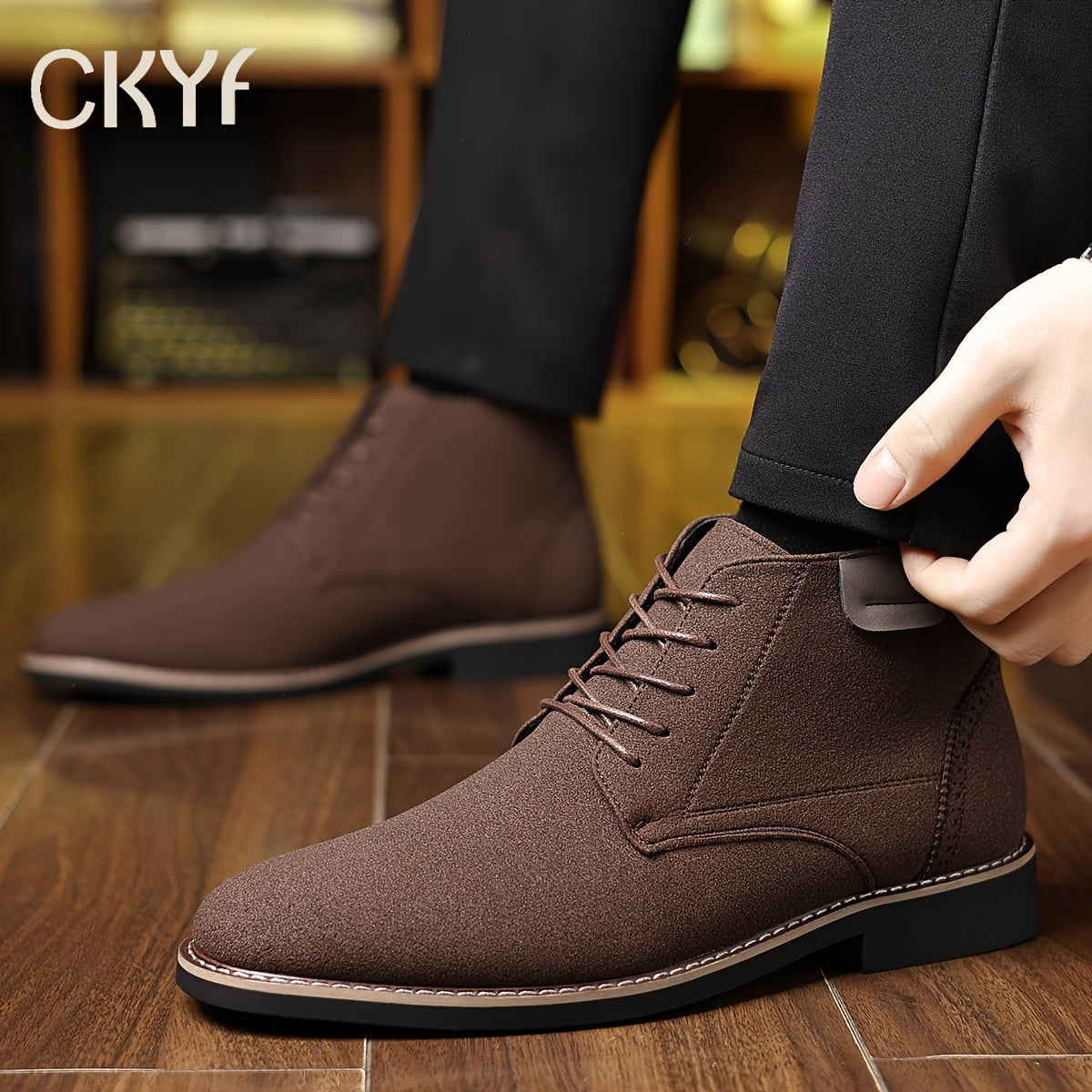 Men's Lace-Up Ankle Boots