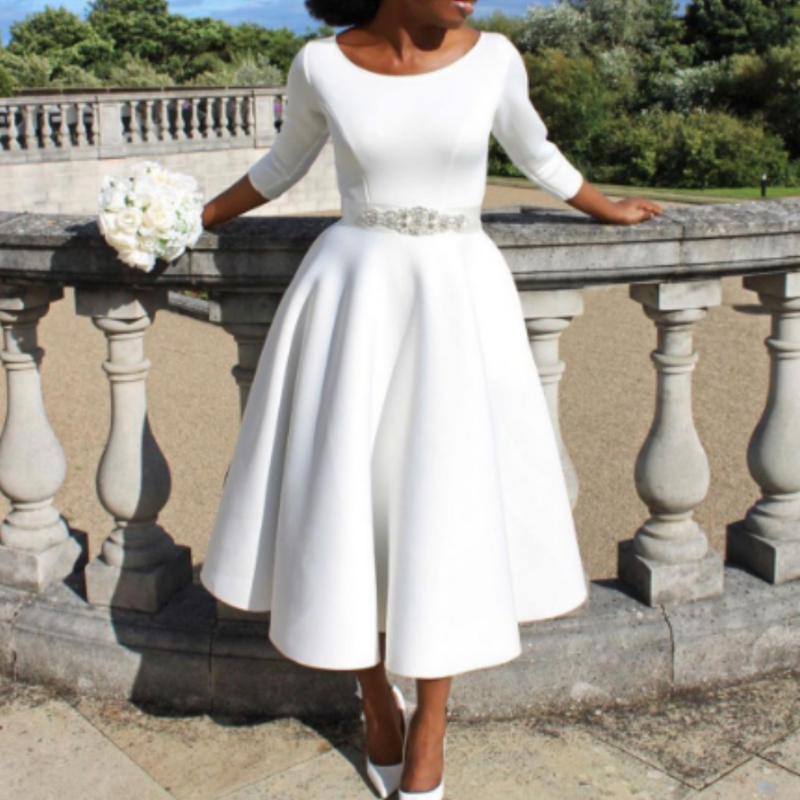 Women's A-Line Midi Dress