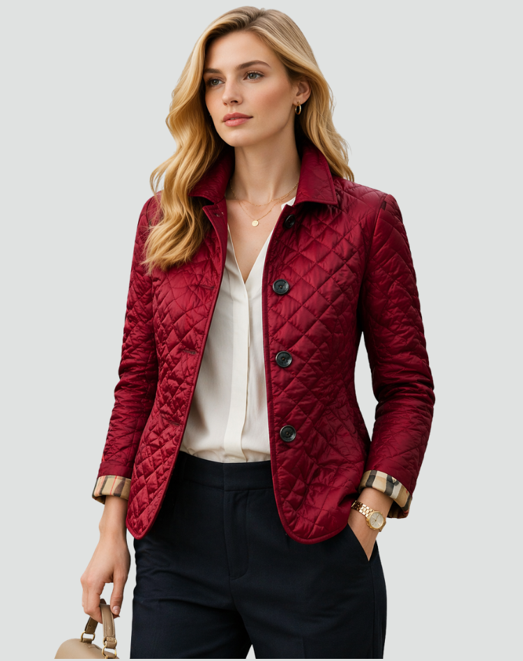 Women’s Quilted Button-Front Jacket