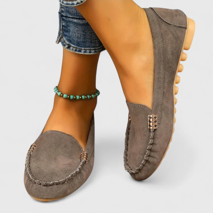 Women's Metal Accent Orthopedic Loafers