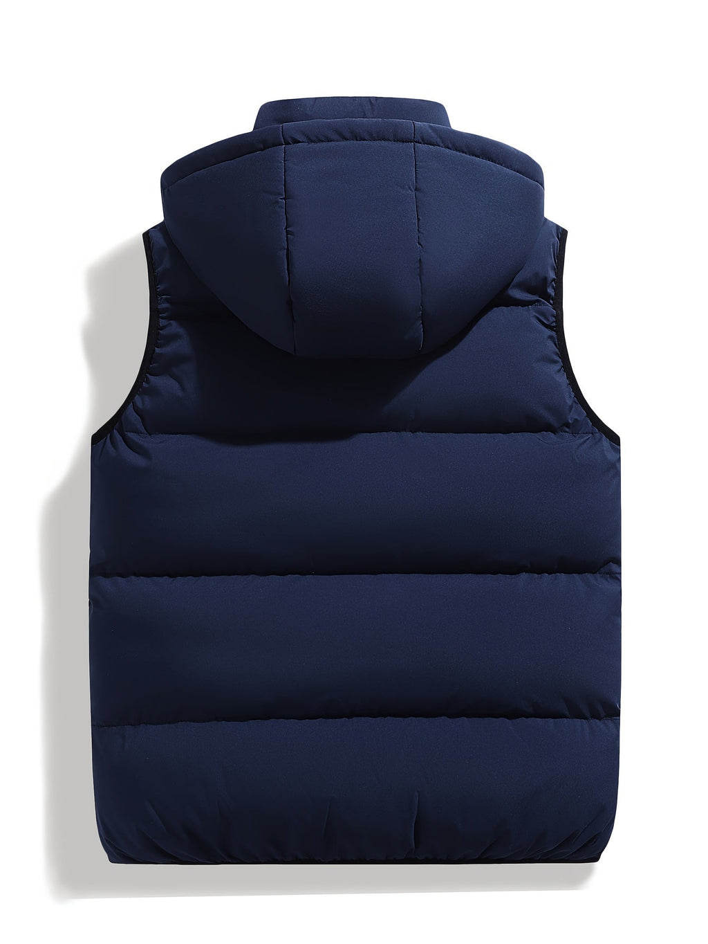 Men's Padded Hooded Vest with Zip Pockets