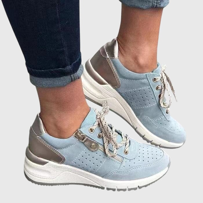Women's Orthopedic Cushioned Sneakers - Blue