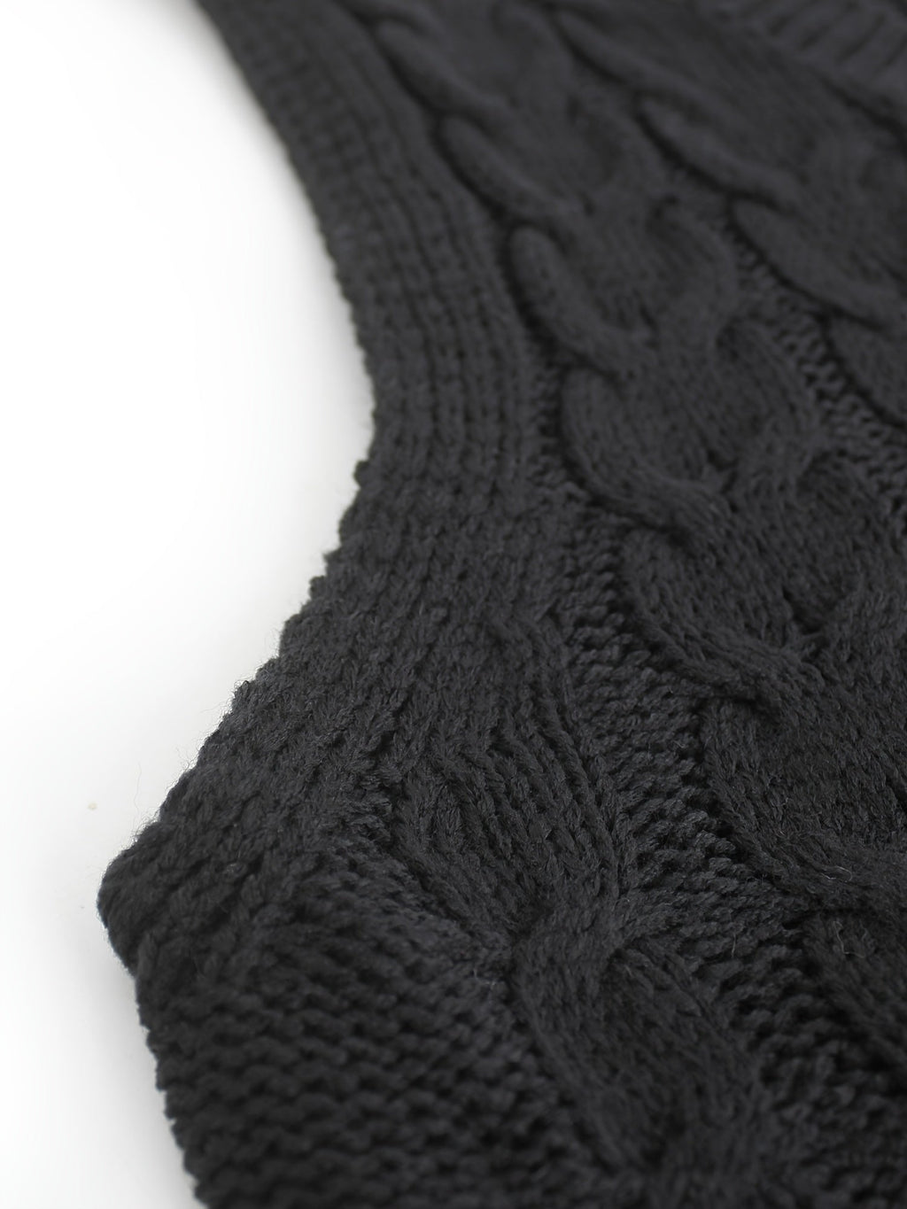 Women's Cable-Knit V-Neck Sweater Vest