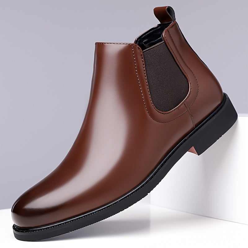 Women's Classic Cushioned Slip-On Chelsea Boots - Dark Brown