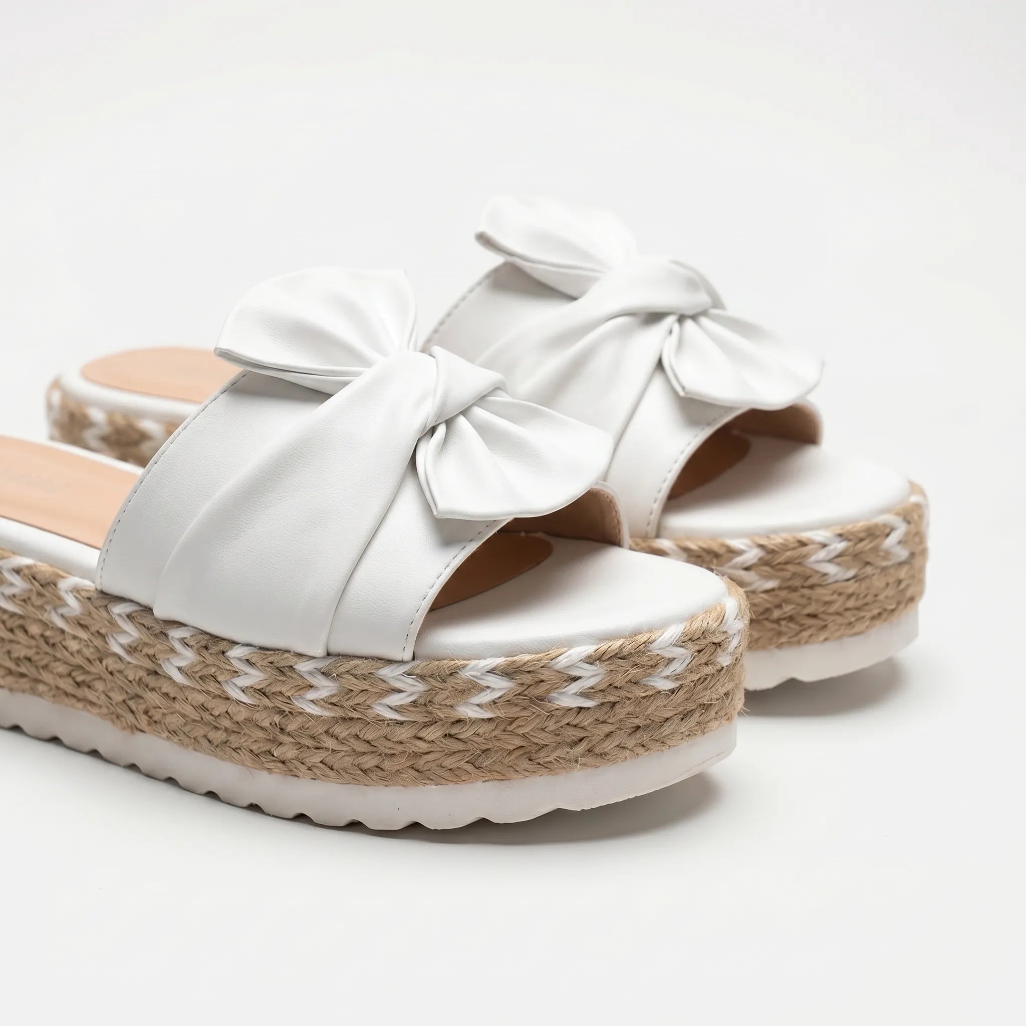Bow Platform Sandals