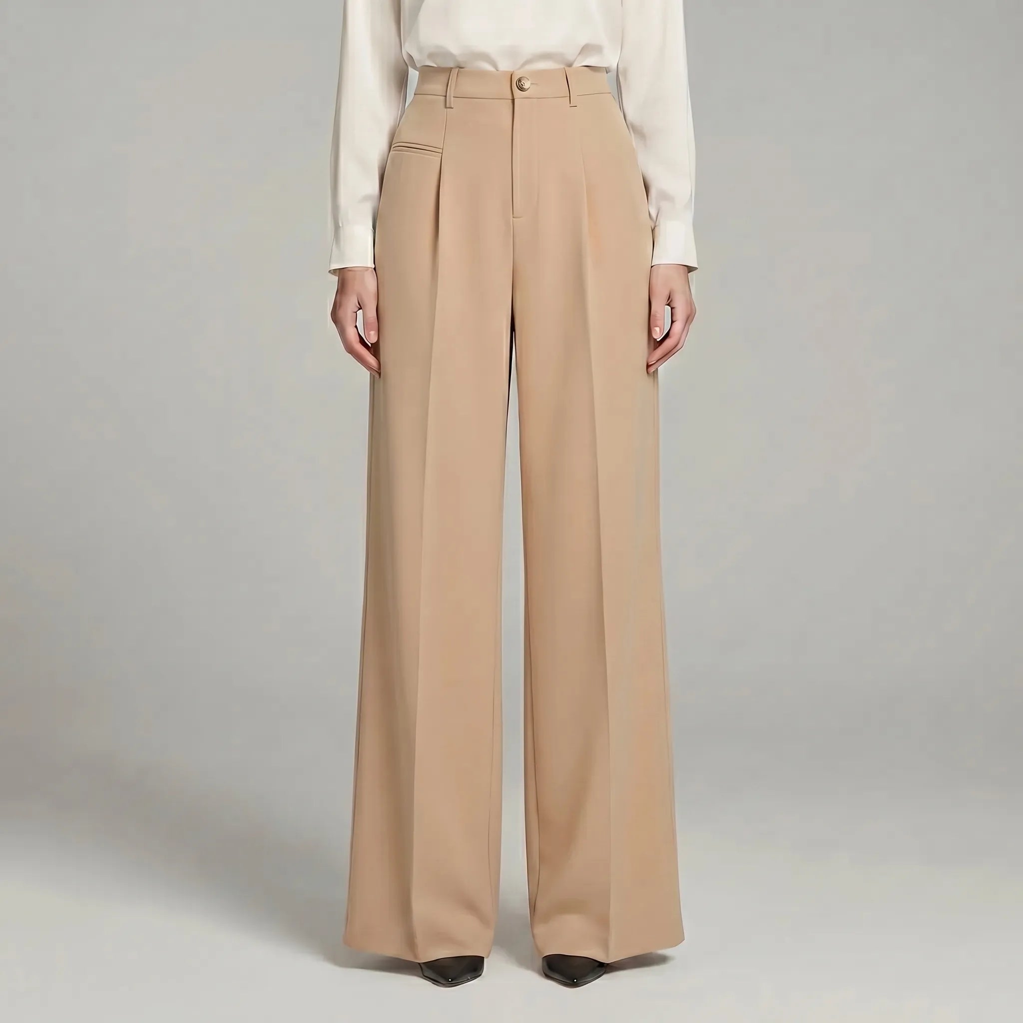 Women's Pleated Palazzo Pants Wide Leg