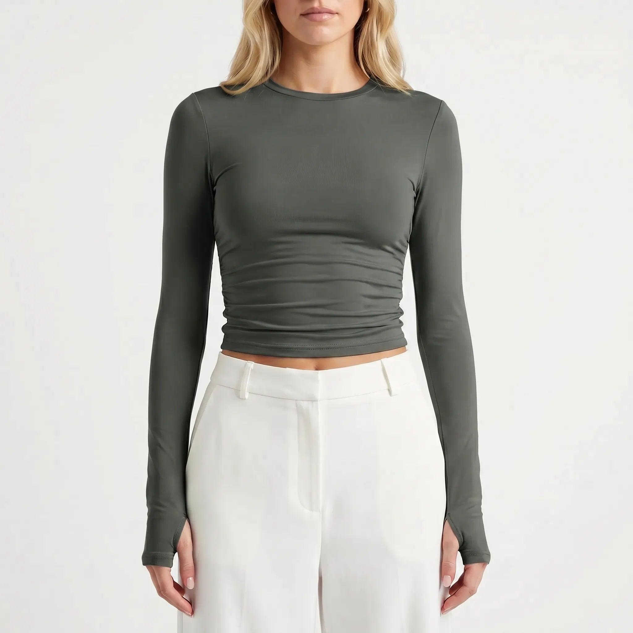 Long Sleeve Crop Top
