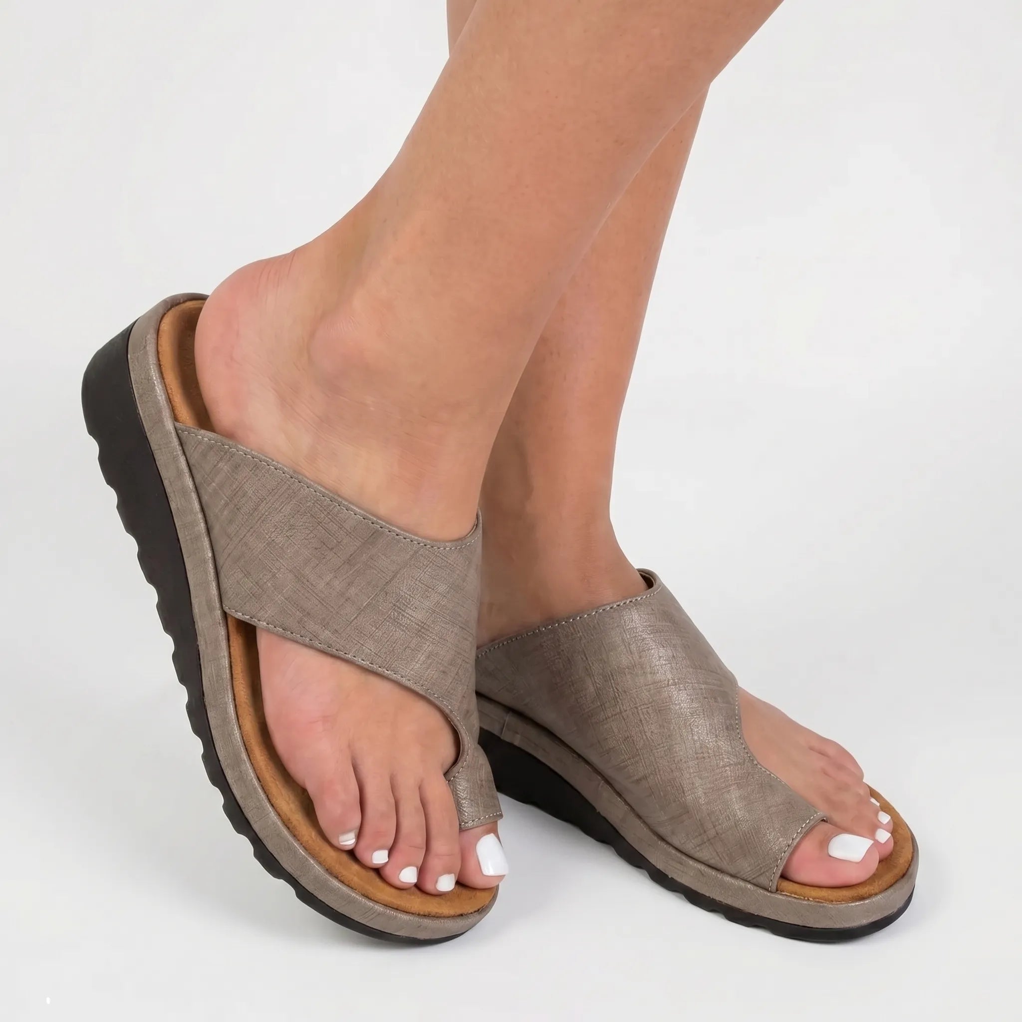 Toe Loop Platform Sandals
