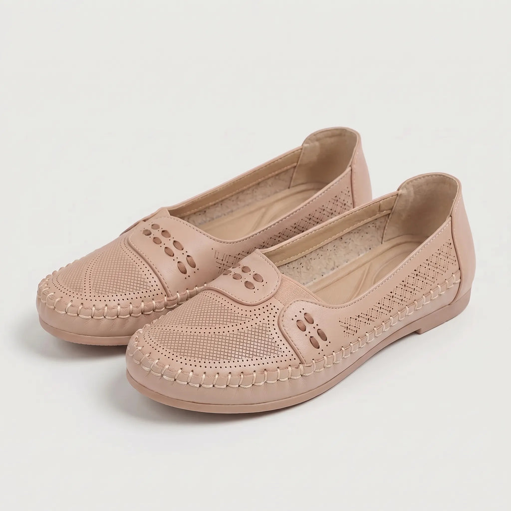 Cutout Moccasin Flats
