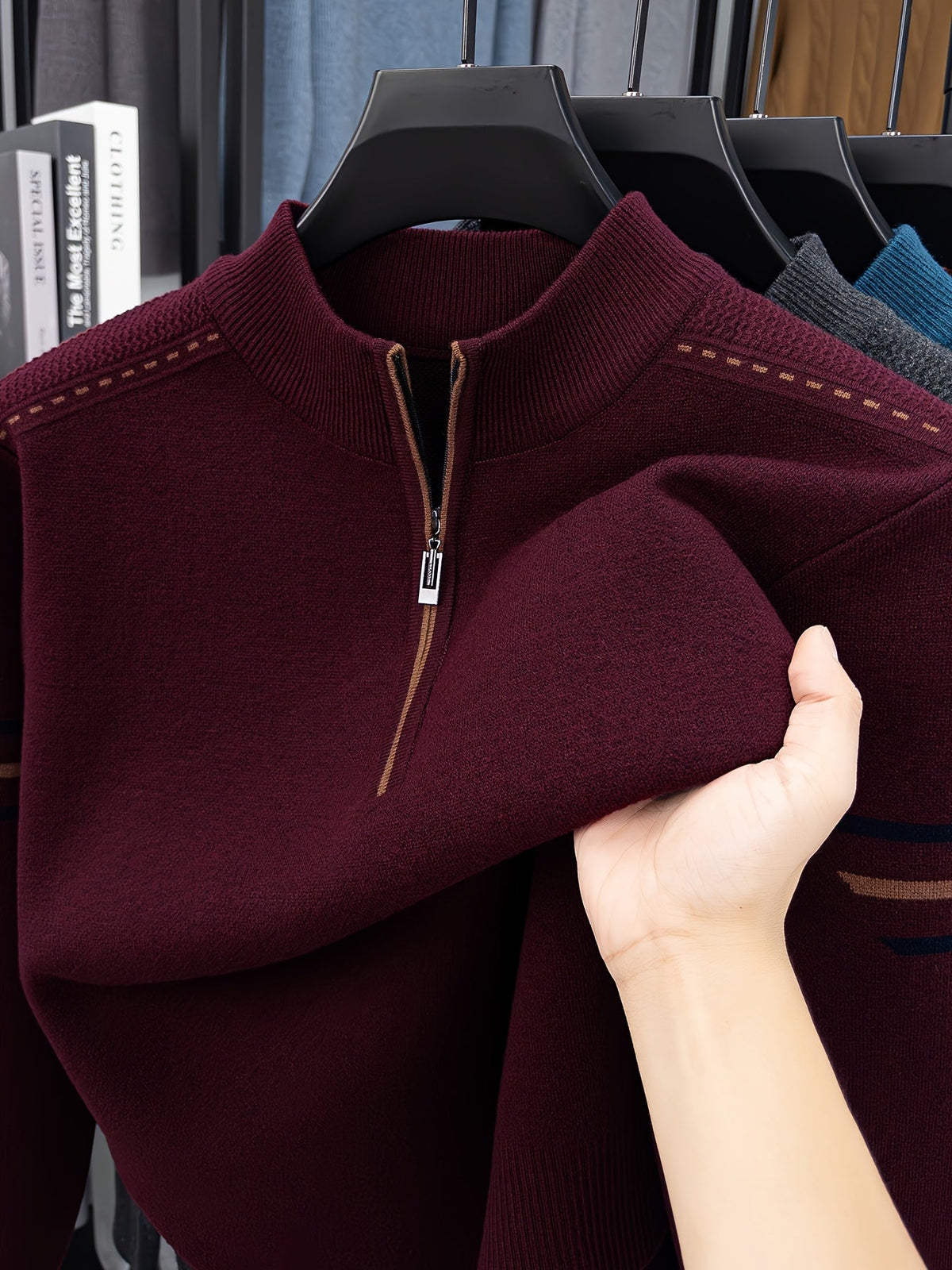 Men's Classic Half-Zip Knit Layering Pullover