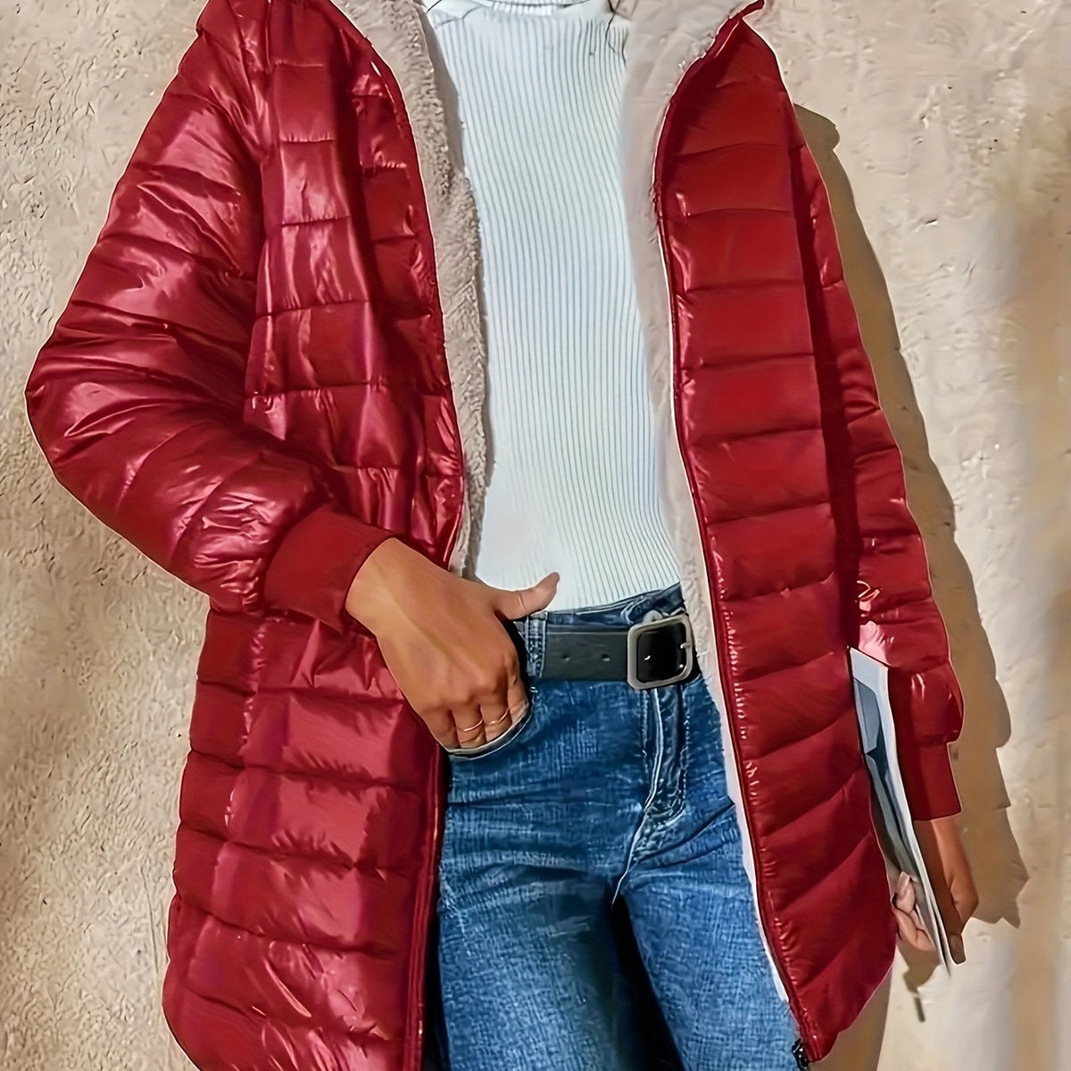 Women's Quilted Longline Coat