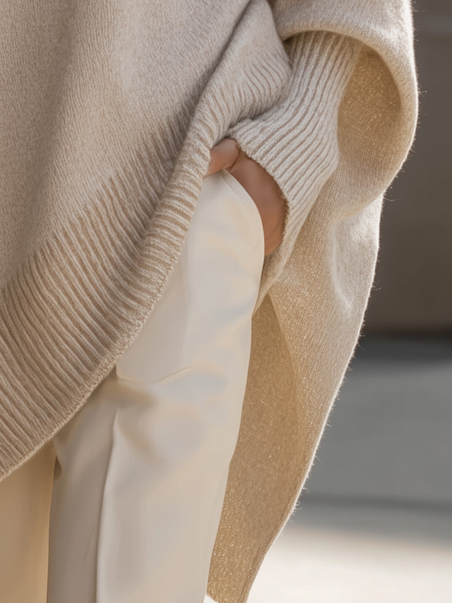 Women's Oversized Wool-Blend Sweater
