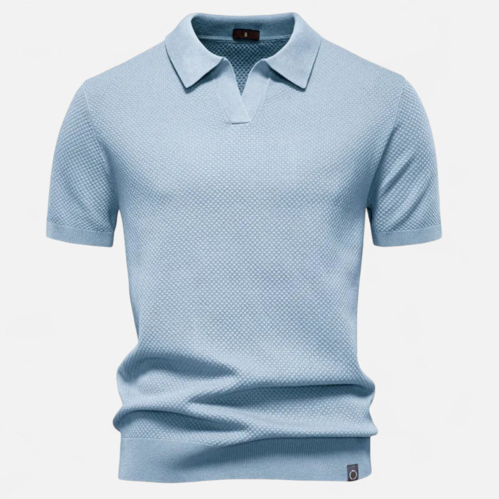 Men's Wool Pineapple Polo Shirt