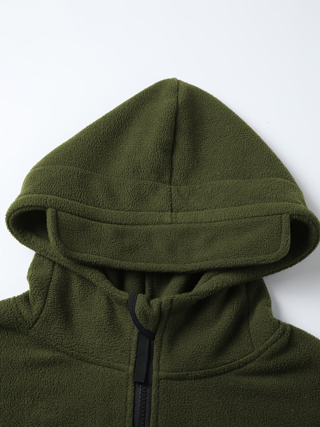 Men's Rugged Hooded Zip-Up Jacket with Zip Pockets