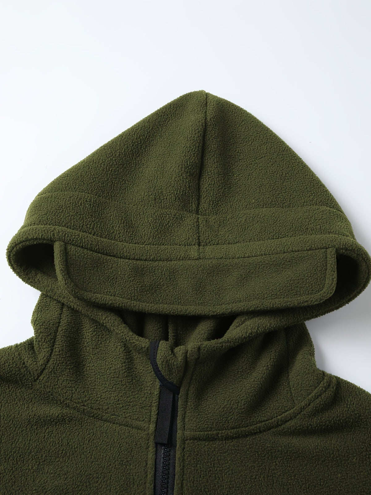 Men's Rugged Hooded Zip-Up Jacket with Zip Pockets