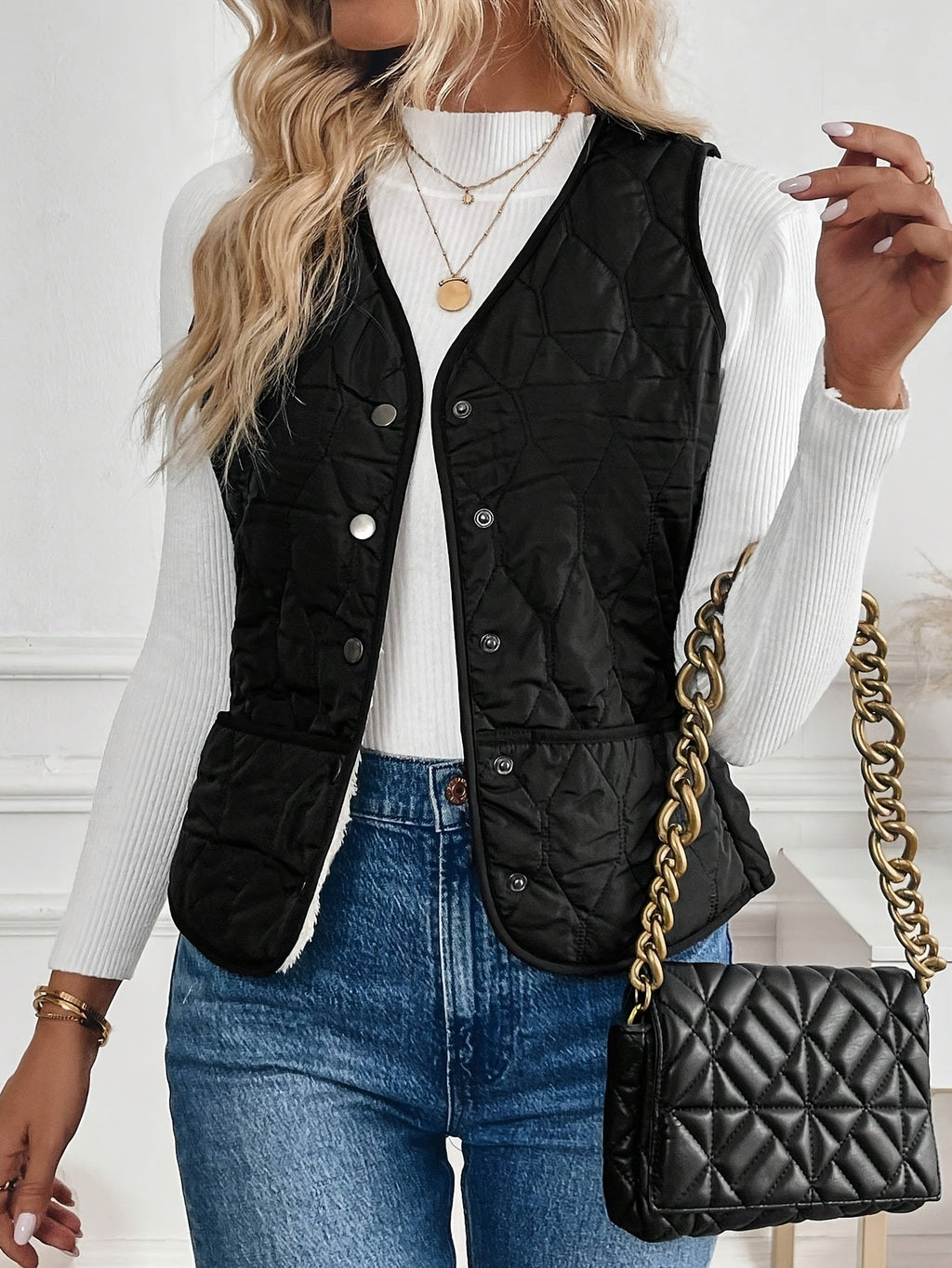 Women's Reversible Quilted Vest