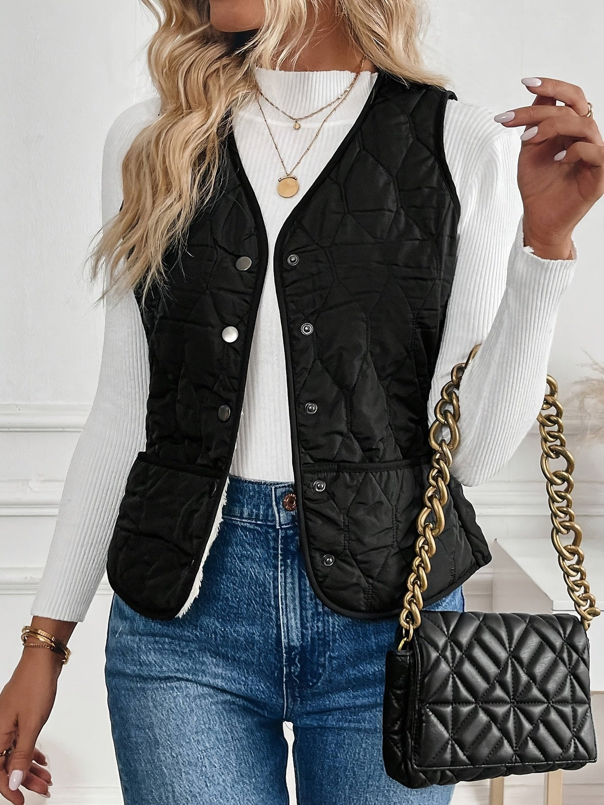 Women's Reversible Quilted Vest