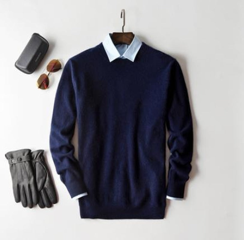 Men's Cashmere Crew Neck Pullover